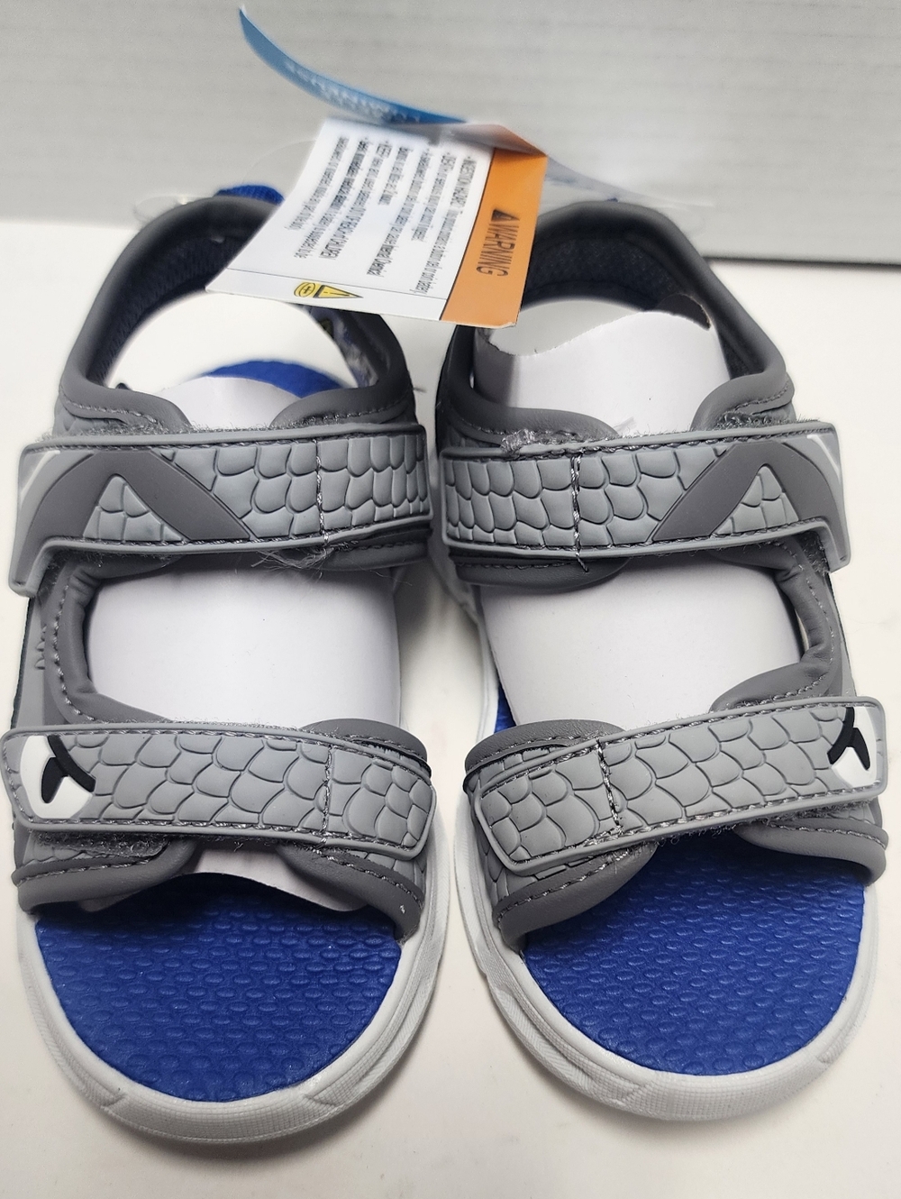 Size 8 Toddler Carter's Sandals Tanis Shark Light Up  Shoes Adjustable  Boys NEW